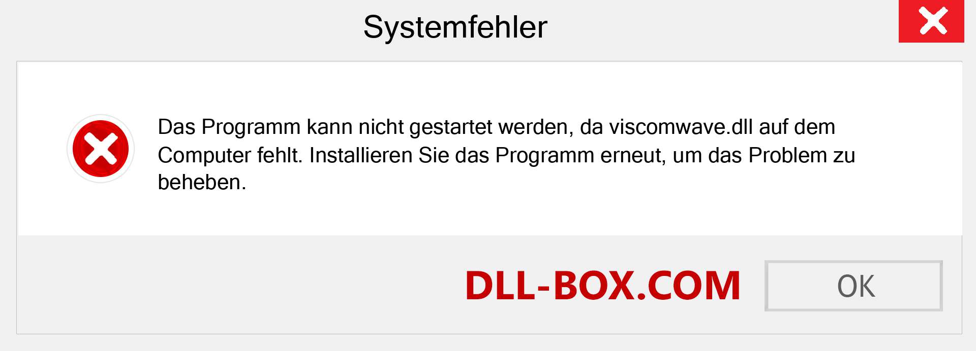 viscomwave.dll-Datei fehlt?. Download für Windows 7, 8, 10 - Fix viscomwave dll Missing Error unter Windows, Fotos, Bildern